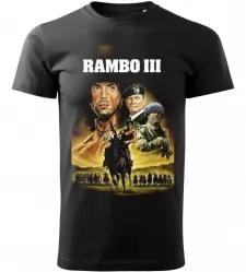 Pánské tričko s potiskem akčního filmu Rambo 3