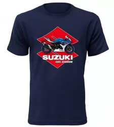 Pánské tričko s motorkou Suzuki GSX-R1000R navy