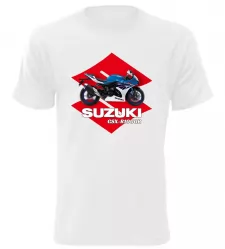 Pánské tričko s motorkou Suzuki GSX-R1000R bílé