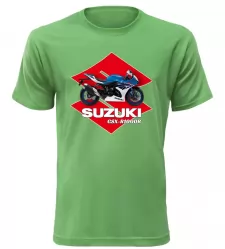 Pánské tričko s motorkou Suzuki GSX-R1000R zelené