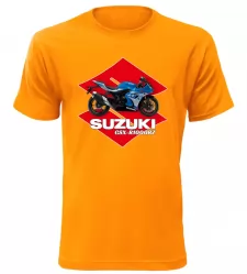 Pánské tričko s motorkou Suzuki GSX-R1000RZ oranžové