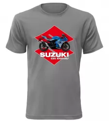 Pánské tričko s motorkou Suzuki GSX-R1000RZ šedé