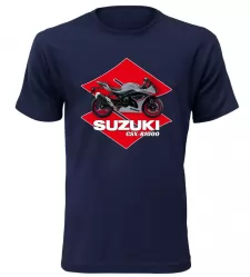 Pánské tričko s motorkou Suzuki GSX-R1000 navy
