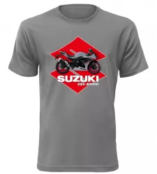 Pánské tričko s motorkou Suzuki GSX-R1000 šedé