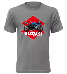 Pánské tričko s motorkou Suzuki GSX-R750Z šedé