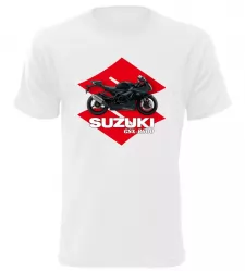 Pánské tričko s motorkou Suzuki GSX-R600 bílé
