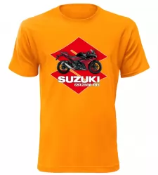 Pánské tričko s motorkou Suzuki GSX250R ABS oranžové
