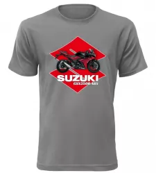 Pánské tričko s motorkou Suzuki GSX250R ABS šedé
