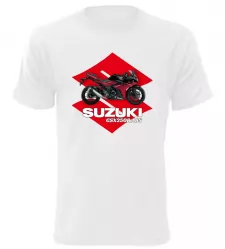 Pánské tričko s motorkou Suzuki GSX250R ABS bílé