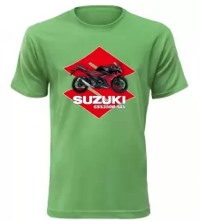 Pánské tričko s motorkou Suzuki GSX250R ABS zelené