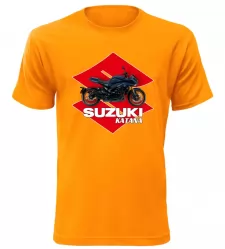 Pánské tričko s motorkou Suzuki KATANA oranžové