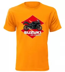 Pánské tričko s motorkou Suzuki GSX-S1000GT oranžové