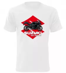 Pánské tričko s motorkou Suzuki GSX-S1000GT bílé