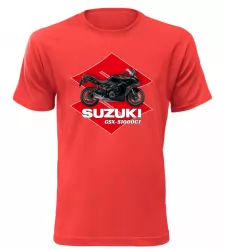Pánské tričko s motorkou Suzuki GSX-S1000GT červené