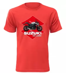 Pánské tričko s motorkou Suzuki GSX-S1000 červené