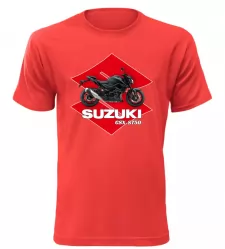 Pánské tričko s motorkou Suzuki GSX-S750 červené