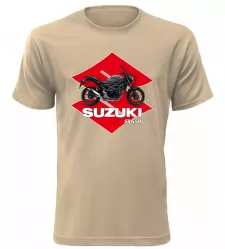 Pánské tričko Suzuki SV650 pískové