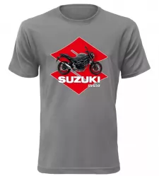 Pánské tričko Suzuki SV650 šedé