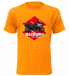Pánské tričko s motorkou Suzuki GSX-S1000GX+ oranžové