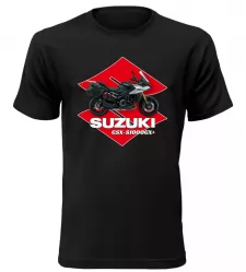 Pánské tričko s motorkou Suzuki GSX-S1000GX+ černé