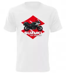 Pánské tričko s motorkou Suzuki GSX-S1000GX+ bílé
