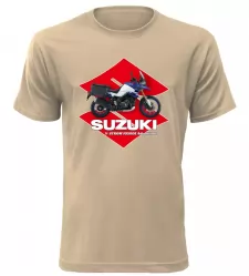 Pánské tričko Suzuki V-Storm 1050DE Adventure pískové