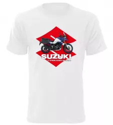 Pánské tričko Suzuki V-Storm 1050DE Adventure bílé