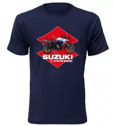 Pánské tričko s motorkou Suzuki V-Storm 800DE navy