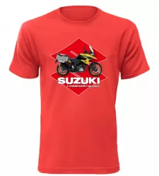 Pánské tričko Suzuki V-Storm 1050XT Adventure červené