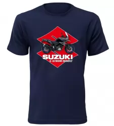 Pánské tričko s motorkou Suzuki V-Storm 1050XT navy 