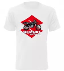 Pánské tričko s motorkou Suzuki DR-Z400S bílé