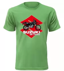 Pánské tričko s motorkou Suzuki DR-Z400S zelené