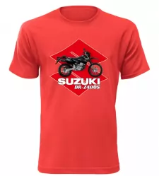 Pánské tričko s motorkou Suzuki DR-Z400S červené