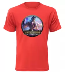 Pánské a dětské tričko League of Legends červené