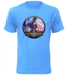 Pánské a dětské tričko League of Legends azurové