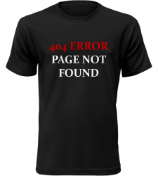 404 ERROR černé tričko pánské